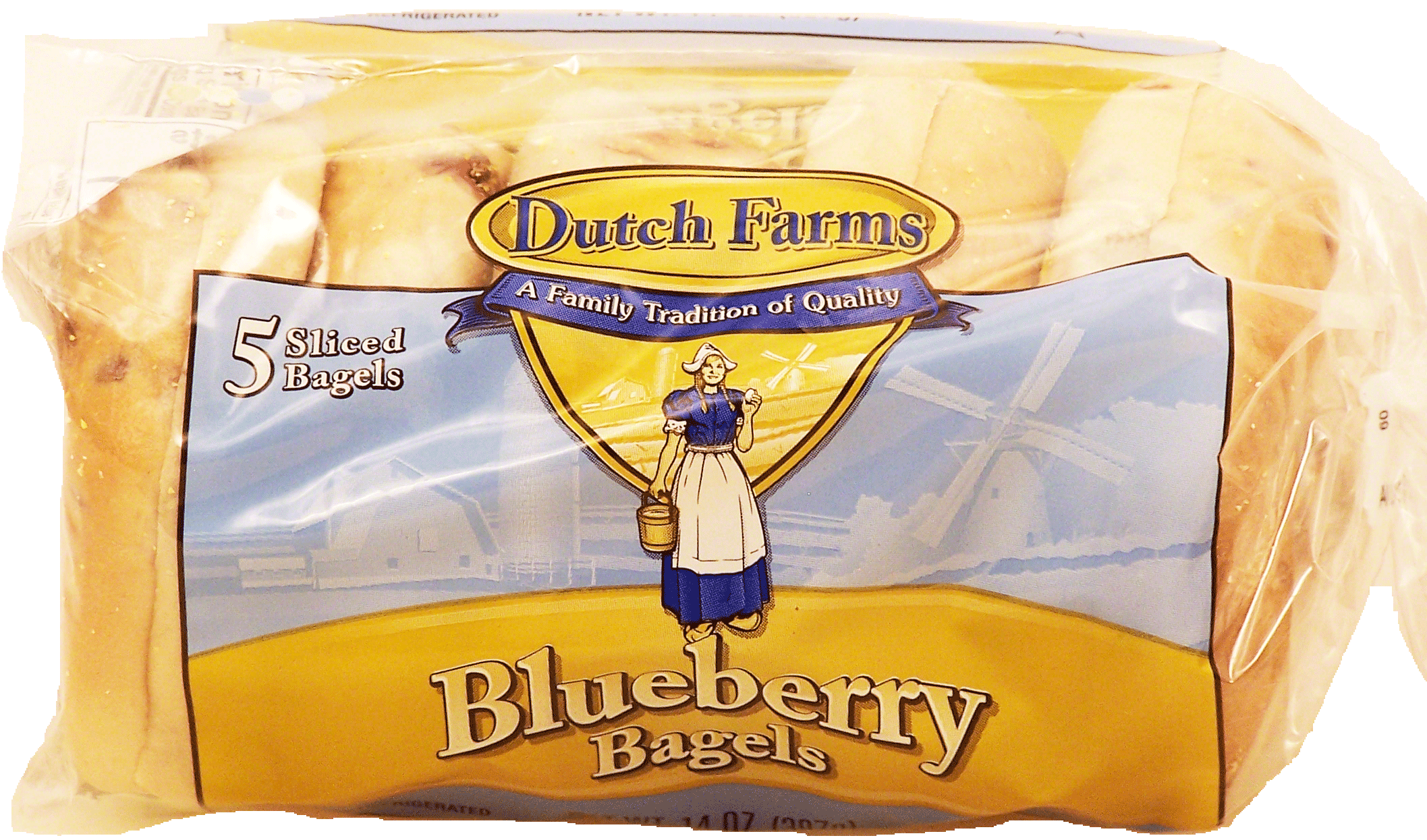 Dutch Farms  blueberry bagels, 5 sliced Full-Size Picture